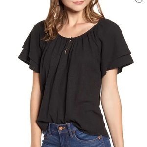 Madewell – Texture & Thread Tiered Sleeve Top XS